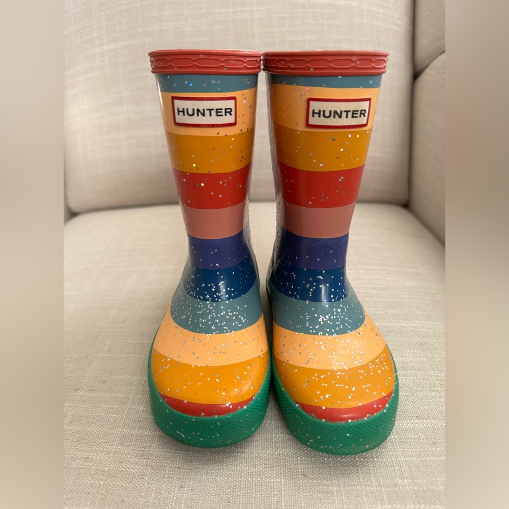 Hunter Rainbow Rain Boots (Size Toddler US9 /UK8)